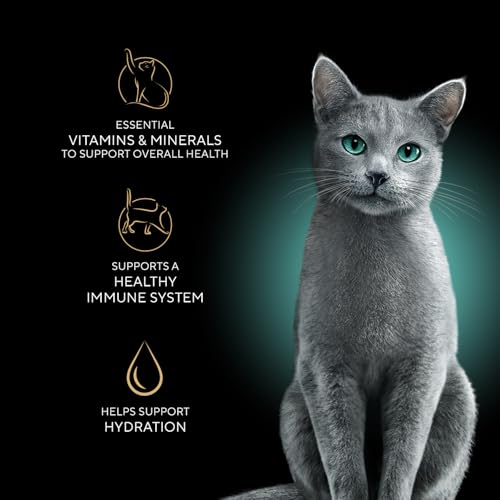 Sheba Perfect Portions Wet Cat Food Cuts in Gravy, Roasted Chicken Entree, with Sustainable Salmon, and with Sustainable Tuna, 2.6 oz. Twin-Pack Trays (18 Count, 36 Servings) (Pack of 2)