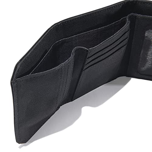 Carhartt Men's Standard Trifold, Durable Wallets, Available In Leather And Canvas Styles, Nylon Duck (Black), One Size #TOP2