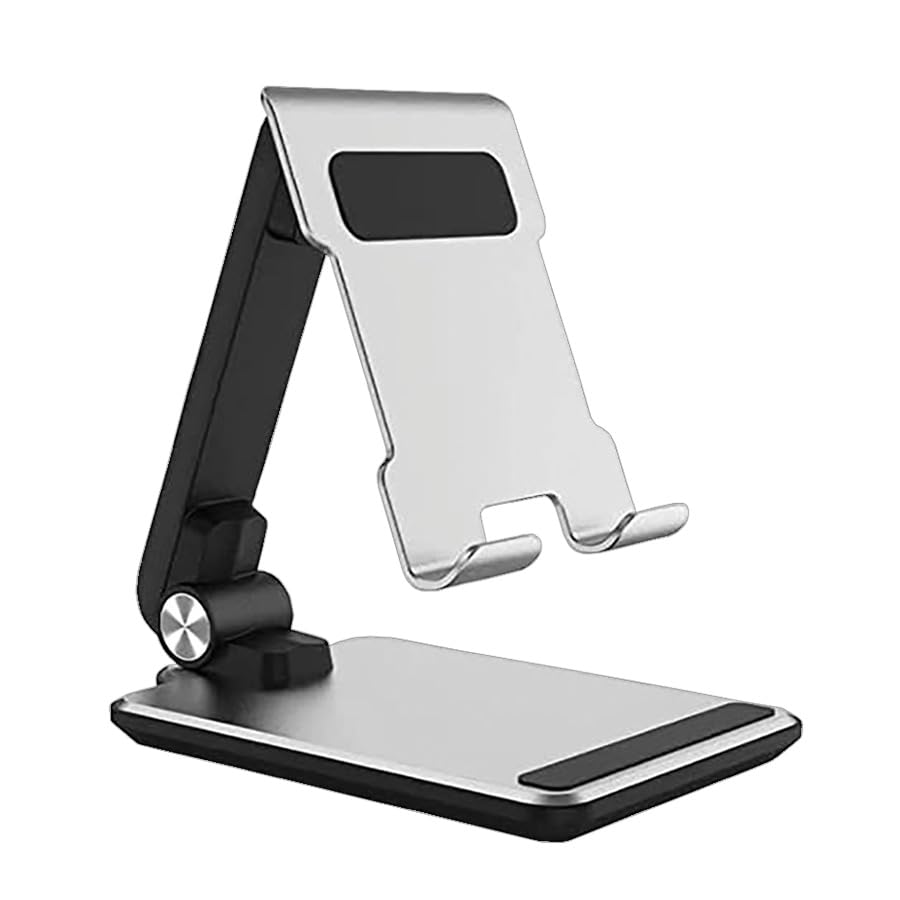 URBAN KINGS Cell Phone Stand. Desk Angle Adjustable Cellphone Stand Foldable Cellphone Desktop Holder. Compatible with 4"-12.9" Smartphone/Tablet.