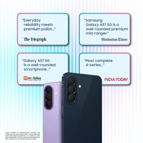 Image of Samsung Galaxy A37 5G (Awesome Charcoal, 8GB RAM, 128GB Storage) | Exynos 1480 Octa-Core Processor | 50MP + 8MP AI Dual Camera | 12MP Front Camera | 6.7-inch FHD+ Super AMOLED 120Hz Display |