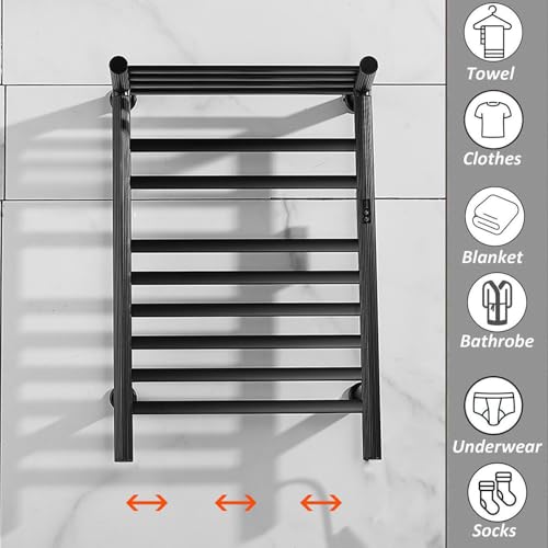Toallero de pared elegante con control de temperatura de precisión 6