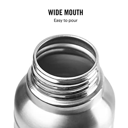 Image of CELLO Mileage Stainless Steel Water Bottle, 1000 ml, 1 Unit, Silver
