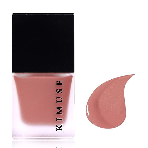 KIMUSE Maquillaje líquido en crema de gel para mejillas, sensación ligera y transpirable, rubor transparente de color, aspecto natural, 0.28 onzas