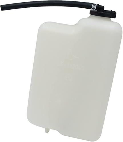 CarPartsDepot Tanque de recuperación de refrigerante del motor Depósito de expansión Depósito de botella con tapa y manguera de plástico compatible