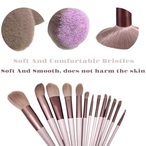 Image of LAVENUST 24-Piece Professional Makeup Brush Set - Premium Foundation, Eyeshadow & Blending Brushes for Flawless Makeup Application (Brown)