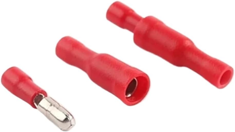 5/10/25PCS Audio Wiring PVC Shaped Female Male Insulating Joint Wire Connector Insulated Electrical Crimp Terminal 22-16A (Color : Blue MPD FRD, Size : 20PCS(10set))