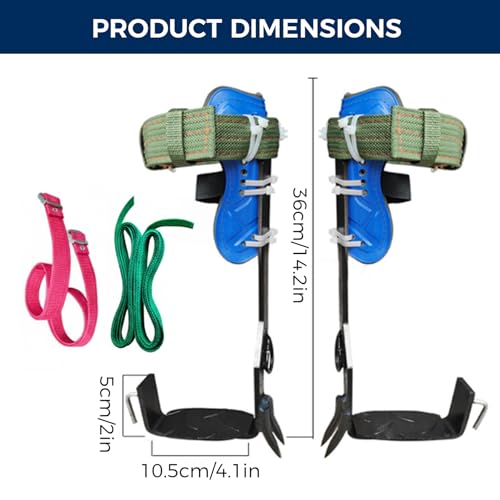 Pointes d'escalade en acier robuste pour élagage et entretien d'arbres - 4