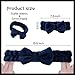 Awenbin Spa headband, bowknot headband in royal blue, reusable, soft and comfortable, preventing liquid from getting wet and disrupting hair, ideal for facial cleansing, bathing, and yoga exercises