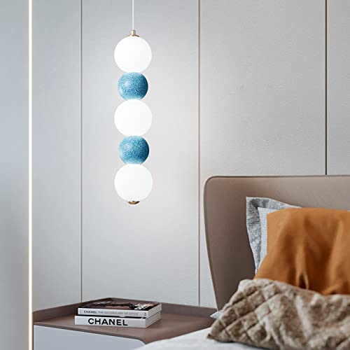 Fdpby Modern Pendant Lights Kitchen Mid Century Pendant Light 16W Led Gold Ceiling Light Fixture White Globe Acrylic Lampshade, Pendant Lighting For Kitchen Island Bedroom #TOP1