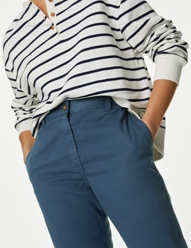 Image of Marks & Spencer Cotton Rich Tea Dyed Slim Fit Chinos