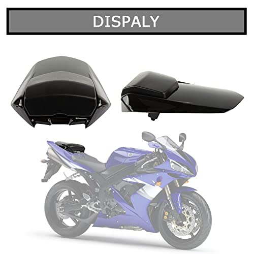 Motorrad Passagier Hinten Beifahrer Sitz Motor Verkleidung Hard Cover für Yamaha YZF R1 2004-2006 (Schwarz)