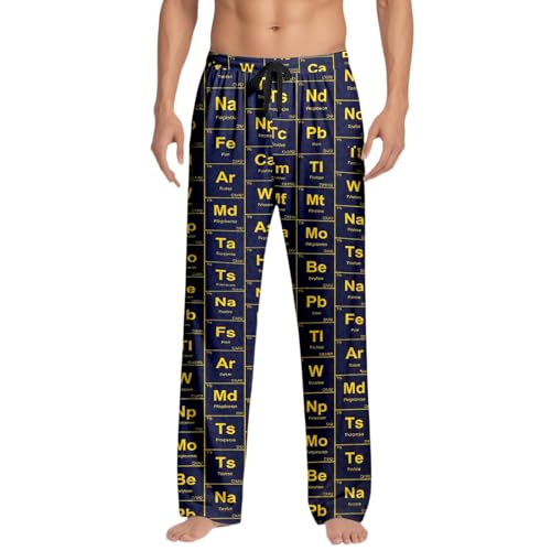 Pantalones estampados novedosos, pijama suave de vacaciones, corte holgado, cómodos pantalones de felpa para uso casual y festivo.
