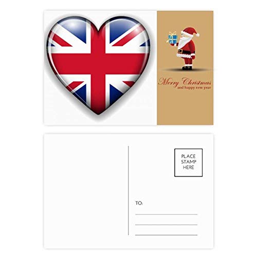 Cartes postales Union Jack Père Noël pour vos vœux de fin d'année créatifs