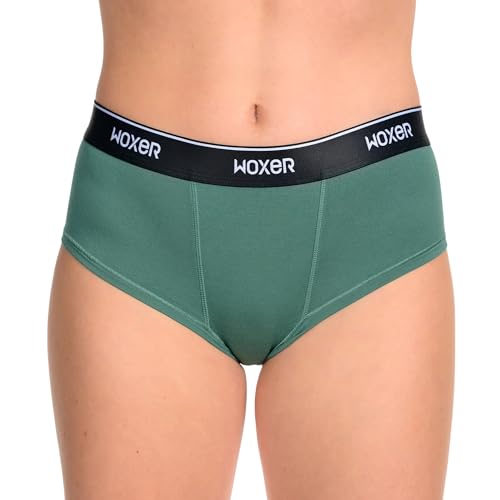 Image of Woxer Women's Classic Seamless Boyshort Panties, Soft Modal Fabric with No Roll Inseam, Chafe-Free, Breathable Design