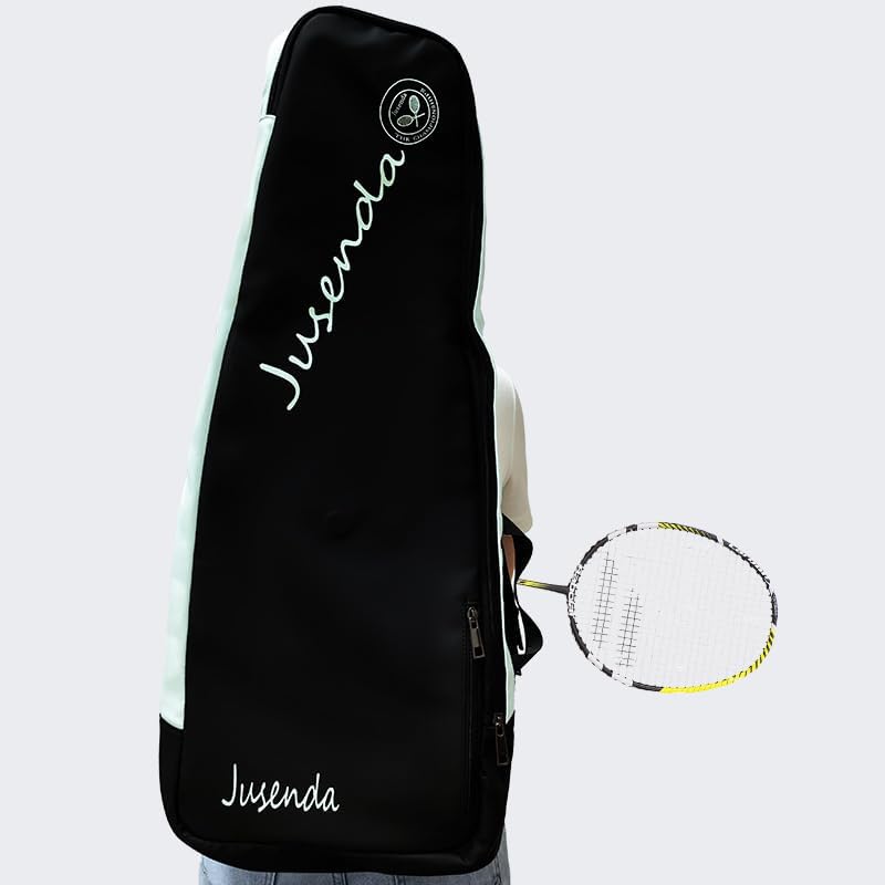 Miniatura 7 de Bolsa de tenis para mujer, mochila de tenis profesional para hombres para sostener 2 raquetas, mochila de raqueta de bádminton con zapato separado