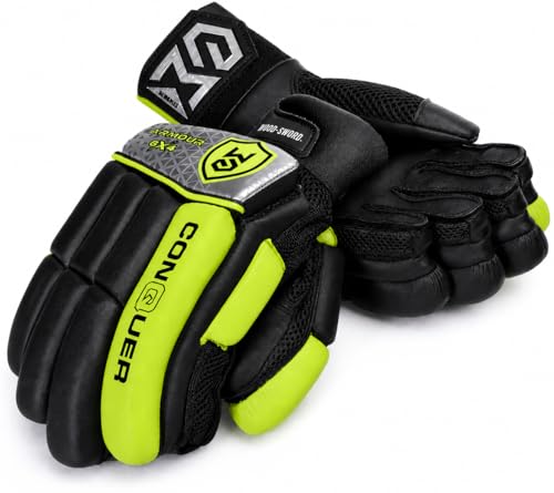 Image of Armour-GX4 (4.0) | Cricket Batting Gloves | Multi Color (Black-Silver-Florecent, Medium, Right)