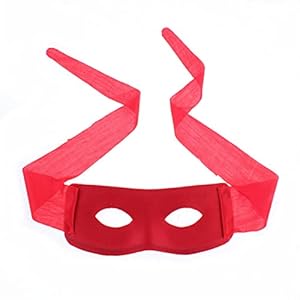 Rood zwart oog masker eyewear decor accessoires (Color : Red)