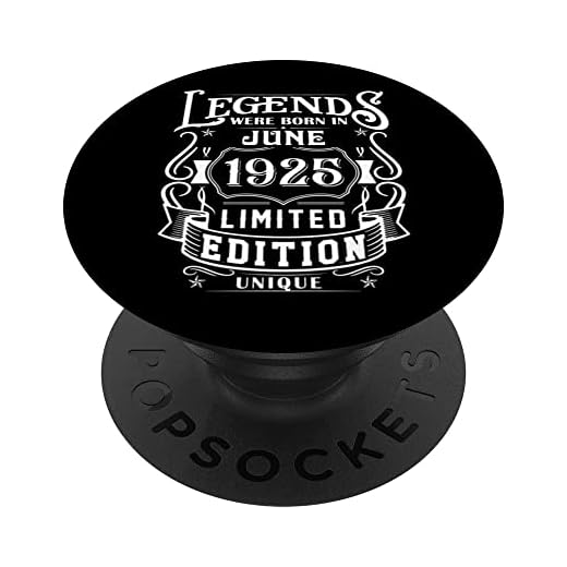 Cumpleaños Junio 1925 Edición Limitada Regalo Legend June PopSockets PopGrip Intercambiable