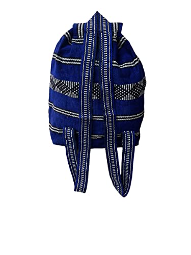 ROYAL BLUE, UNISEX, LARGE, BACKPACK, WOVEN, CANVAS, DRAWSTRING, BEACH BAG2
