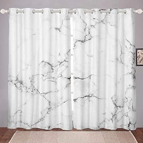 Cortinas Blancas de Mármol Impreso Loussiesd Cover