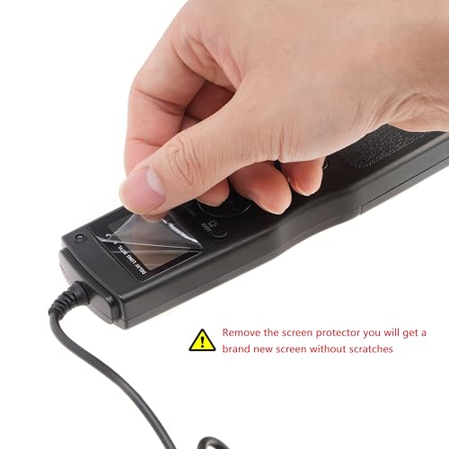Hersmay LCD Timer Remote Shutter Release - Intervalometer for Canon EOS R5, 6D II, 5D III, 7D II, 1D X, black, C3 Für Canon - Image 2