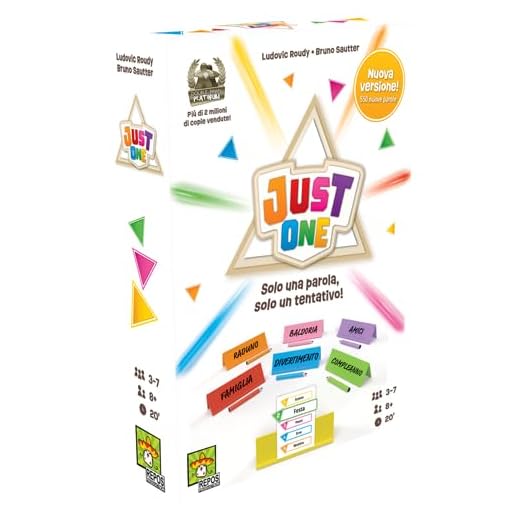 Asmodee JUST ONE Refresh – Party Game Cooperativo di Parole – Divertente Gioco da Tavolo per Famiglia e Amici – 3-7 Giocatori – Età 8+ – Italiano