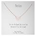 My Very Best Dainty Bee on Beehive Necklace (Rose Gold Plated Brass)