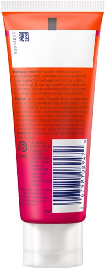 Lubricant bottle showing texture and consistency