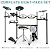 AODSK Electric Drum Set with Quiet Mesh Pads,Electronic Drum for Beginner,USB MIDI,Throne,Headphones,Sticks, Included 40 Kits and 450 Sounds