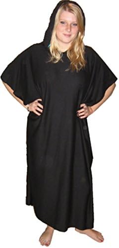 Cotton Microfiber Towel Changing Poncho Robe with Hood | After Swimming Hoodies and Wetsuit Surf Cover