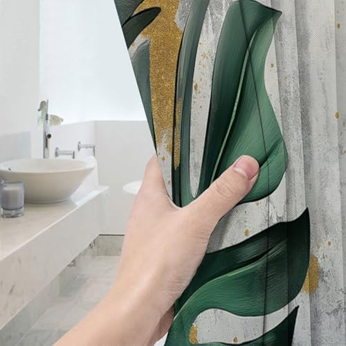 Rideau de douche tropical 180x180 cm en polyester durable