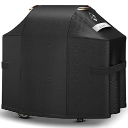 [Upgraded 1000D Heavy Duty Fabric] 52 Inch Grill Cover for Weber Spirit 200 and 300 Series Outdoor Gas Grill,Waterproof Rip-Proof BBQ Cover,Tear & Fade Resistant 7106 Gas Grill Cover for Weber Grill