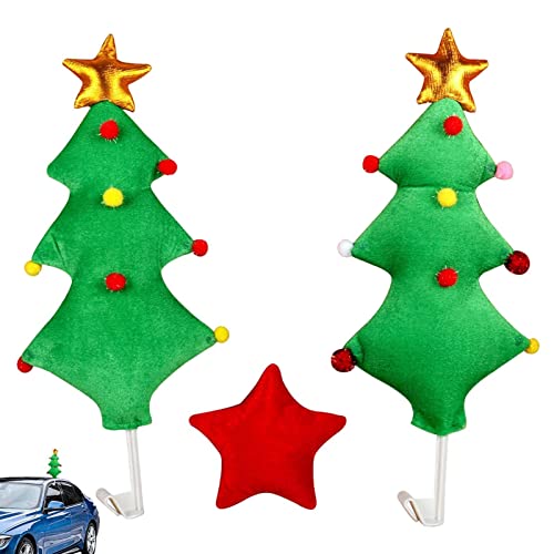 Cuernos de reno para coche, kit de decoración navideña y accesorios de automóvil para camiones