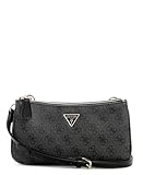 GUESS Sarai 3 Compartment Crossbody, Coal Logo