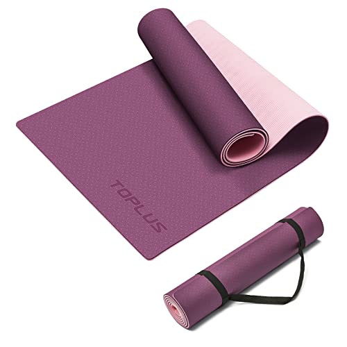 TOPLUS ヨガマット 11mm ヨガマット tpe トレーニングマット