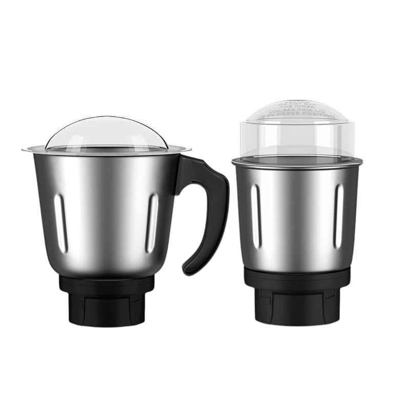 mixer grinder 2 pc jar set||compatible with wide range of mixer grinders like preeti, cromptonn, baj-aj, sumeet etc ||180ml & 800ml jar set ||4 teeth high gradenylon coupler||nylon base-image-4