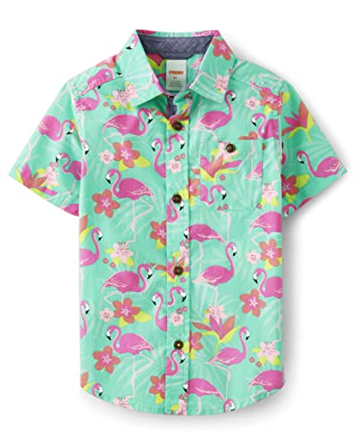 Image of Gymboree,Matching Family Short Sleeve Button Up Shirt