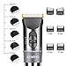Renpho Trimmer for Men Professional Cordless Clippers Kit Electric for Barbers Hair Cutting, Hair and Beard Trimmer for Home, 3-Speed Motor, Precise Length Settings, Lightweight