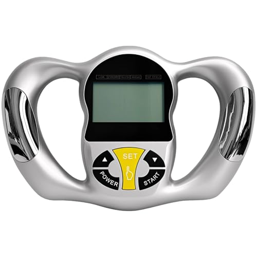 Vestamore Tragbares Körpergewicht-Analysator, elektronisches BMI-Messgerät mit Basalstoffwechsel-Anzeige, schnelle Messung, kompaktes Design, speichert Benutzerprofile