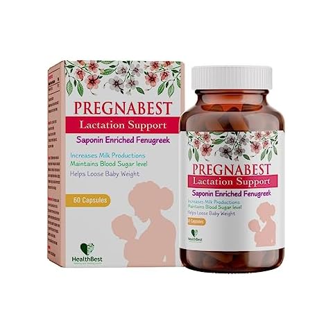 HealthBest Pregnabest Lactation Support 60 Capsules Cover