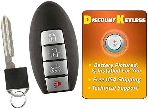 For 13-15 Nissan Sentra 13-16 Nissan Versa Keyless Entry Remote Smart Key W/Insert CWTWB1U815, 285E3-3AA0A