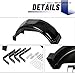 ECOTRIC 2 Pcs Trailer Fenders W/Steps Compatible with 13