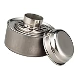 KOMBIUDA 1 Satz Tankpatrone Inhaber Herd Brenner Gastro-Zubehör Docht für Alkoholöfen Käferdocht Rostfreier Stahl Silber