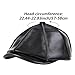 Unisex Leather Octagonal Beret Leather Duckbill Driver Hat Casual British Painter Cap Fashion Newsboy Hat