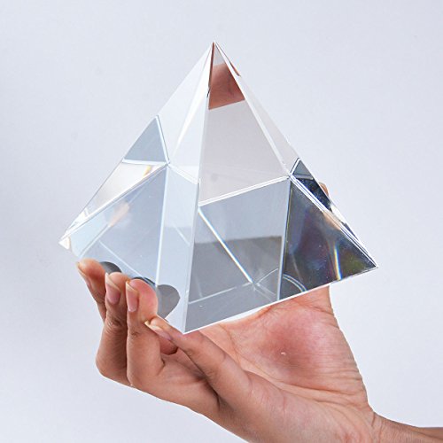 LONGWIN Pyramide en cristal Feng Shui - 100 mm