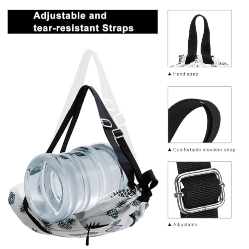Image of Kamo Drawstring Backpack Bag - Sport Swimming Yoga Backpack with Shoe Compartment, Two Water Bottle Holder for Men Women Large String Backpack Athletic Sackpack for Travel