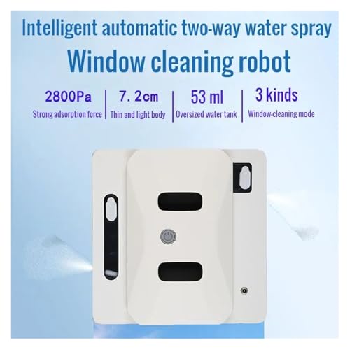 Aspiradora eléctrica limpiacristales y robot automático con pulverizador para puertas lisas 3
