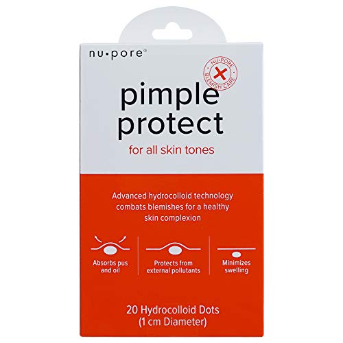 Nu-pore Hydrocolloid Bandages - Pimple Patch Acne and Blemish Patches to Help Blemish Control, 20 Pimple Stickers Per Pack (24 Pack)