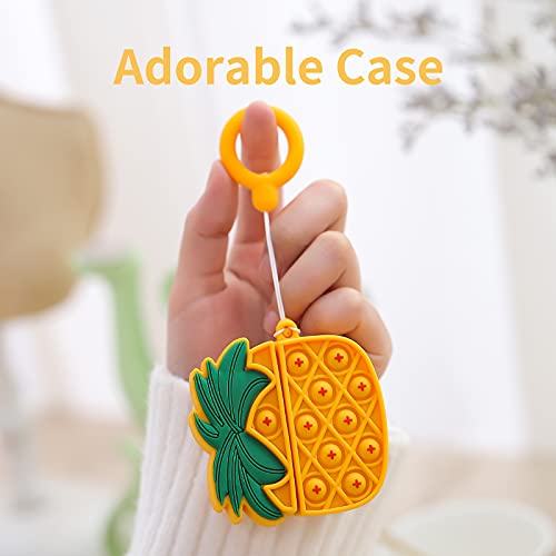 La Case, Cute Pineapple Fidget Pop Airpods Pro Case 3D Funny Cover For Women Girls Or Boys (Orange) #TOP6