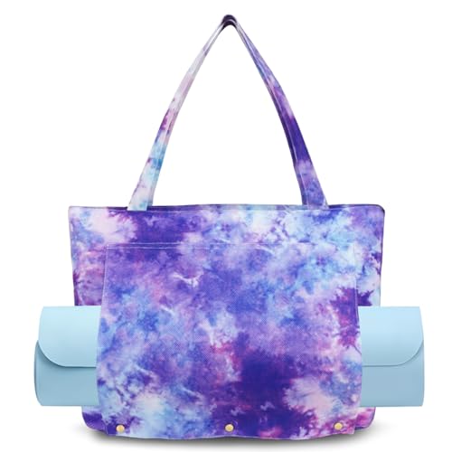 Yoga Mat Bag Yoga Bags and Carriers Fits All Your Stuff Yoga Tote Bag with Zipper Pocket Yoga Mat Carrier Take in Out Mat Easily for Pilates Travel Workout Office Beach and Gym